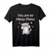 Katze Meow Verliebte Paare Liebesbeweis T-Shirt – Romantisches Geschenk zum Valentinstag, Hochzeitstag & Muttertag für Katzenliebhaberinnen