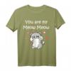 Katze Meow Verliebte Paare Liebesbeweis T-Shirt – Romantisches Geschenk zum Valentinstag, Hochzeitstag & Muttertag für Katzenliebhaberinnen