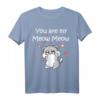 Katze Meow Verliebte Paare Liebesbeweis T-Shirt – Romantisches Geschenk zum Valentinstag, Hochzeitstag & Muttertag für Katzenliebhaberinnen