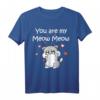 Katze Meow Verliebte Paare Liebesbeweis T-Shirt – Romantisches Geschenk zum Valentinstag, Hochzeitstag & Muttertag für Katzenliebhaberinnen