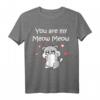 Katze Meow Verliebte Paare Liebesbeweis T-Shirt – Romantisches Geschenk zum Valentinstag, Hochzeitstag & Muttertag für Katzenliebhaberinnen