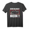 Faule Katze Statement T-Shirt – Lustiges, sarkastisches Geschenk für Misanthropen & Katzenliebhaber, perfekt für Weihnachten & Geburtstage