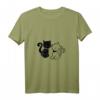 Katzen Liebe Pärchen Valentinstag T-Shirt - Romantisches Design für Verliebte & Katzenliebhaber