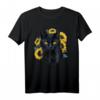 Katzen-Sonnenblume mit Blumenmuster - Helles, positives T-Shirt für gute Laune und Freude, perfekt für Blumen- und Katzenliebhaber