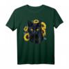 Katzen-Sonnenblume mit Blumenmuster - Helles, positives T-Shirt für gute Laune und Freude, perfekt für Blumen- und Katzenliebhaber