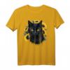 Katzen-Sonnenblume mit Blumenmuster - Helles, positives T-Shirt für gute Laune und Freude, perfekt für Blumen- und Katzenliebhaber