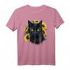 Katzen-Sonnenblume mit Blumenmuster - Helles, positives T-Shirt für gute Laune und Freude, perfekt für Blumen- und Katzenliebhaber
