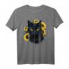 Katzen-Sonnenblume mit Blumenmuster - Helles, positives T-Shirt für gute Laune und Freude, perfekt für Blumen- und Katzenliebhaber