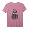 Fun Nicht Anfassen 1,5 m Abstand Bitte! Schwarze Katze Zicke T-Shirt – Lustiges Social Distancing Katzen T-Shirt für Katzenliebhaber und Tierfans