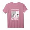 Bevor du fragst: Nein! Katzenliebhaberinnen Geschenk T-Shirt für Frauen mit Humor – Perfekt für Weihnachten und Geburtstag