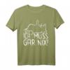 Faule Katze Statement T-Shirt – Lustiges Anti-Kontakt Outfit für Misanthropen, perfekte Geschenkidee für Weihnachten & Geburtstag