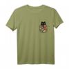 Hawaiianische Katze in Tasche T-Shirt für Damen und Herren – Süßes Kawaii Katzen-Design, Geschenkidee für Katzenliebhaber und Tierfreunde