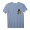 Hawaiianische Katze in Tasche T-Shirt für Damen und Herren – Süßes Kawaii Katzen-Design, Geschenkidee für Katzenliebhaber und Tierfreunde