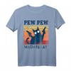 Pew Pew Madafakas Katzen T-Shirt - Lustiges Sommer Oberteil mit Katze Pyjama Design, Perfekt als Geschenk für Katzenliebhaber, Mama & Papa