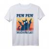 Pew Pew Madafakas Katzen T-Shirt - Lustiges Sommer Oberteil mit Katze Pyjama Design, Perfekt als Geschenk für Katzenliebhaber, Mama & Papa