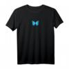 Blue Butterfly Aesthetic T-Shirt für Mädchen & Frauen – Soft Grunge Streetwear mit Schmetterling-Design, Urban Mode für Teens & E-Girls