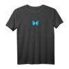 Blue Butterfly Aesthetic T-Shirt für Mädchen & Frauen – Soft Grunge Streetwear mit Schmetterling-Design, Urban Mode für Teens & E-Girls