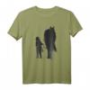 Mädchen mit Pferd T-Shirt - Einzigartiges Geschenkidee für Pferdefans zu Geburtstag und Weihnachten