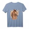 Geschenk für Mädchen mit Pferde Motiv - Reiten T-Shirt, perfektes Geburtstags- und Weihnachtsgeschenk für Pferdeliebhaberinnen