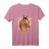 Geschenk für Mädchen mit Pferde Motiv - Reiten T-Shirt, perfektes Geburtstags- und Weihnachtsgeschenk für Pferdeliebhaberinnen
