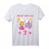 Kinder Prinzessin 3. Geburtstag T-Shirt für Mädchen – Perfektes Geburtstagsoutfit für den dritten Geburtstag, Märchen-Design für kleine Prinzessinnen