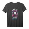 Level 11 Jahre Mädchen Gamer Girl Zocker Geburtstag T-Shirt – Cooler Gaming Geburtstagsshit für junge Zockerinnen, perfekt für LAN-Party & Kindergeburtstag