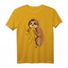 Faultier Liebhaber Kinder Mädchen Damen T-Shirt – Süßes Faultier Design als Geschenkidee zu Weihnachten & Geburtstag