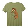 Faultier Liebhaber Kinder Mädchen Damen T-Shirt – Süßes Faultier Design als Geschenkidee zu Weihnachten & Geburtstag