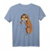 Faultier Liebhaber Kinder Mädchen Damen T-Shirt – Süßes Faultier Design als Geschenkidee zu Weihnachten & Geburtstag
