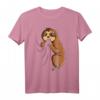 Faultier Liebhaber Kinder Mädchen Damen T-Shirt – Süßes Faultier Design als Geschenkidee zu Weihnachten & Geburtstag