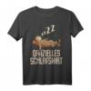 Offizielles Faultier Schlafshirt mit lustigem Spruch - Bequemes Faultier T-Shirt für Damen, Herren & Teenager als Geschenkidee zum HapDeer, Weihnachten & mehr