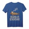 Offizielles Faultier Schlafshirt mit lustigem Spruch - Bequemes Faultier T-Shirt für Damen, Herren & Teenager als Geschenkidee zum HapDeer, Weihnachten & mehr