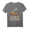 Offizielles Faultier Schlafshirt mit lustigem Spruch - Bequemes Faultier T-Shirt für Damen, Herren & Teenager als Geschenkidee zum HapDeer, Weihnachten & mehr