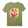 Niedliches Kuh T-Shirt mit umarmendem Herz – Perfekt für Valentinstag, Geburtstag & Tierliebhaber