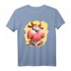 Niedliches Kuh T-Shirt mit umarmendem Herz – Perfekt für Valentinstag, Geburtstag & Tierliebhaber