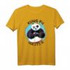 HapDeer Kung Fu Master Paint Smear Portrait T-Shirt – Offiziell lizenziertes Geschenk für Kampfsport-Fans