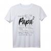 Werdender Vater zweifacher Papa hoch 2 T-Shirt - Mathe & Physik Motiv für Zwillingseltern, Lehrer & Wissenschaftler als Geschenk zur Babyparty