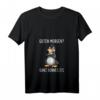 Damen Lustiges Pinguin T-Shirt mit V-Ausschnitt - Für Morgenmuffel & Ironische Sprüche, Perfekte Geschenkidee