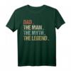 Dad Man Myth Legend T-Shirt - Lustiges Vatertagsgeschenk für Papa, Ehemann, Bruder, Großvater, Geburtstags- und Weihnachtsgeschenk