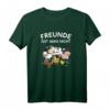 Tiere Freunde isst man nicht - Veganes Geschenk T-Shirt für Tierfreunde und Vegetarier / Veganer gegen Tierquälerei