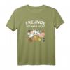 Tiere Freunde isst man nicht - Veganes Geschenk T-Shirt für Tierfreunde und Vegetarier / Veganer gegen Tierquälerei