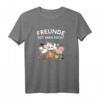 Tiere Freunde isst man nicht - Veganes Geschenk T-Shirt für Tierfreunde und Vegetarier / Veganer gegen Tierquälerei