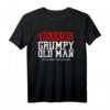 Warnung: Grumpy Old Man May Be Angry And Flatulent T-Shirt – Lustiges Geschenk für Papas, Großeltern, Rentner & Senioren mit Humor