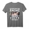 Ich gucke nicht nur Anime manchmal zocke ich auch - Manga Fans T-Shirt, cooles Geschenk für Anime- und Manga-Liebhaber