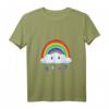 Regenbogen Kawaii Motiv Anime Manga Wolke Regen Regenwolke T-Shirt - Buntes, niedliches Design für Anime- und Manga-Fans