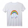 Regenbogen Kawaii Motiv Anime Manga Wolke Regen Regenwolke T-Shirt - Buntes, niedliches Design für Anime- und Manga-Fans