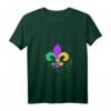 Damen Mardi Gras Fleur de Lis Farbspritzer NOLA T-Shirt mit V-Ausschnitt – Perfekt für Partys, Paraden & den New Orleans Style