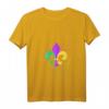 Damen Mardi Gras Fleur de Lis Farbspritzer NOLA T-Shirt mit V-Ausschnitt – Perfekt für Partys, Paraden & den New Orleans Style