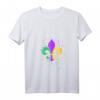 Damen Mardi Gras Fleur de Lis Farbspritzer NOLA T-Shirt mit V-Ausschnitt – Perfekt für Partys, Paraden & den New Orleans Style