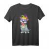 Mardi Gras Pibull Funny Dog T-Shirt – Lustiges Hundeshirt für Hundeliebhaber, Dog Mom & Dad, perfekte Geschenkidee für Mardi Gras Feierlichkeiten